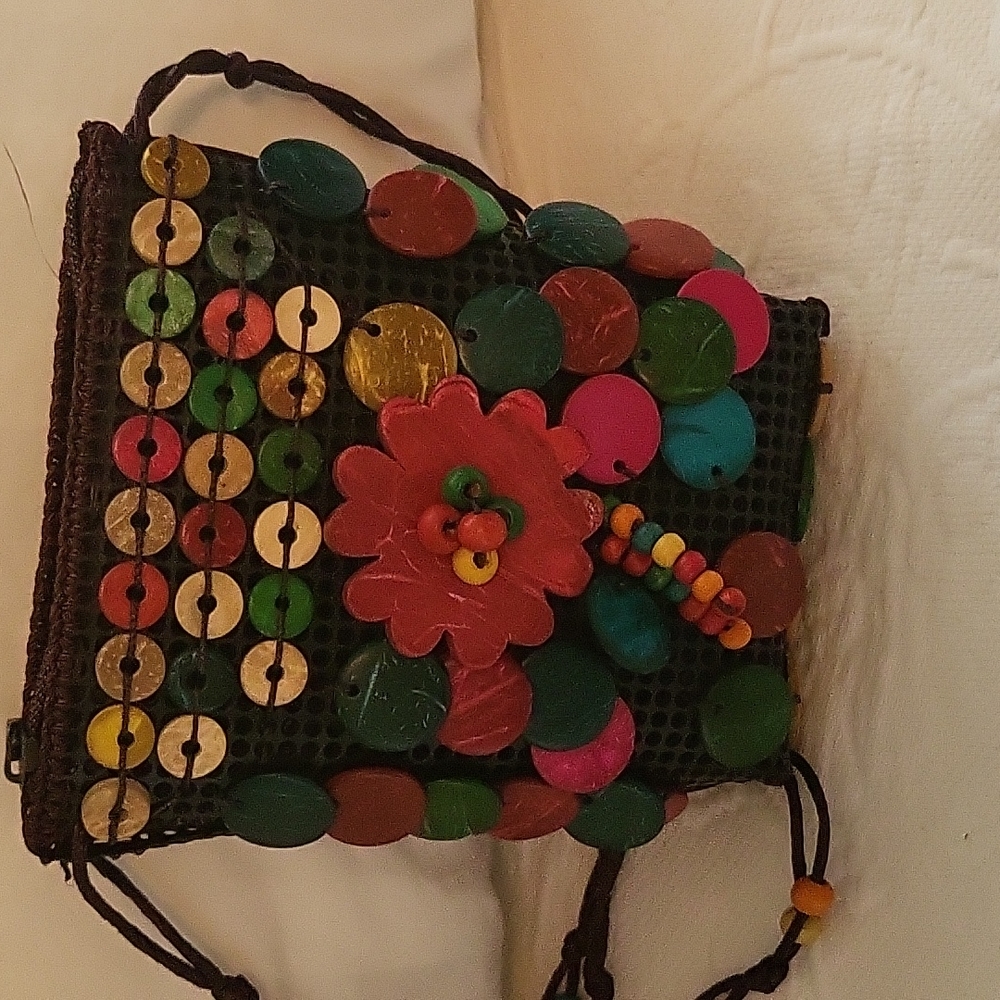 PANAMA beaded purse NWOT